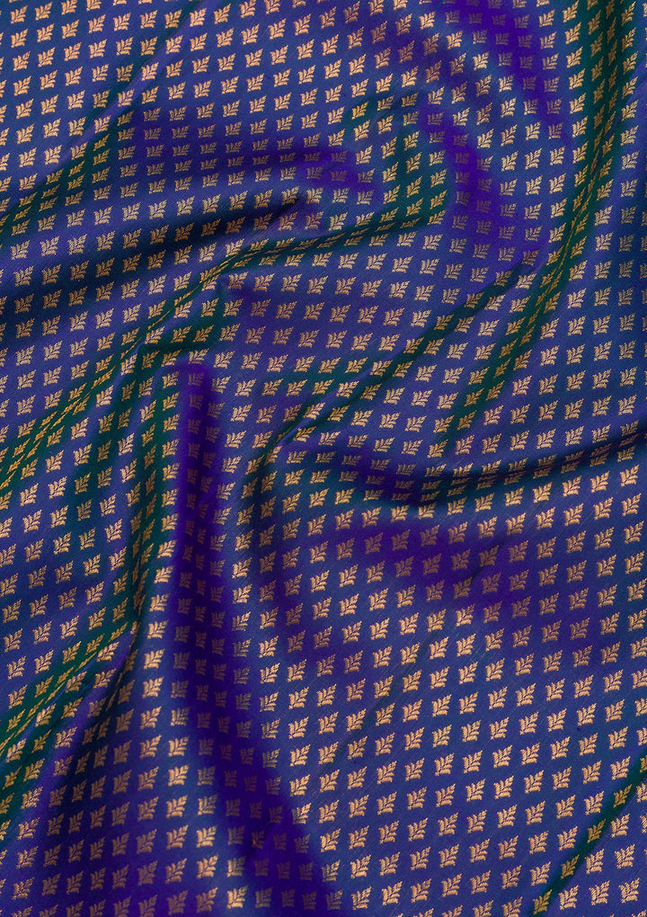 Royal Blue Zariwork Pure Silk Saree