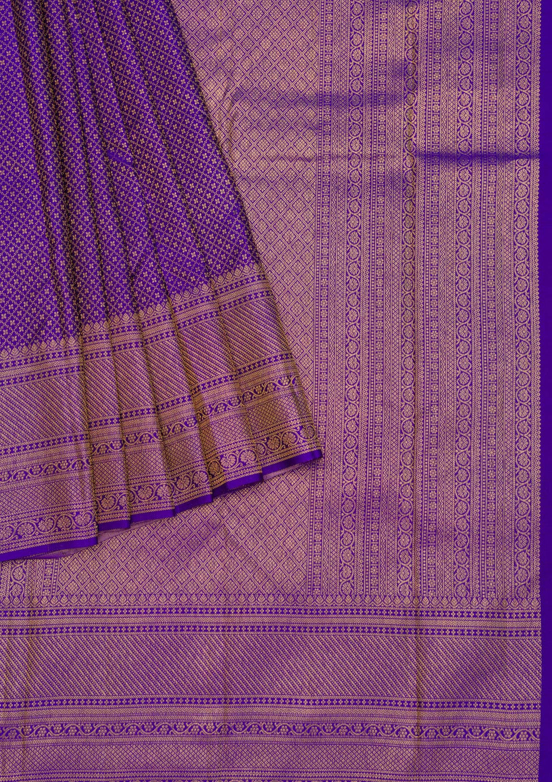 Royal Blue Zariwork Pure Silk Saree