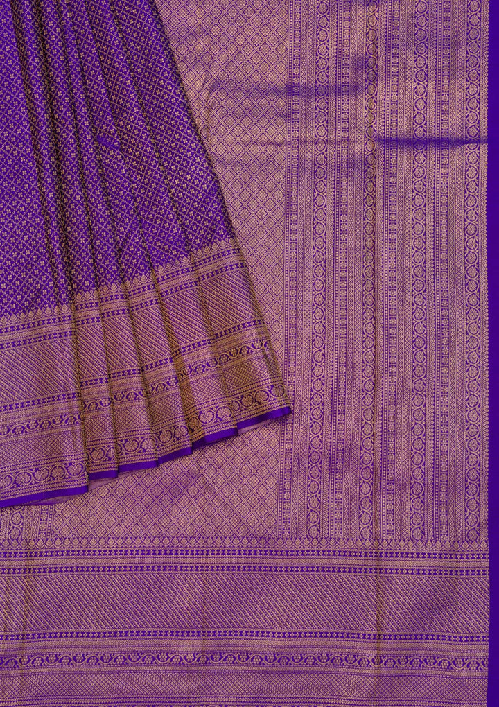 Royal Blue Zariwork Pure Silk Saree