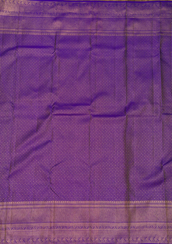 Royal Blue Zariwork Pure Silk Saree