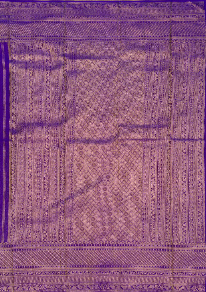 Royal Blue Zariwork Pure Silk Saree