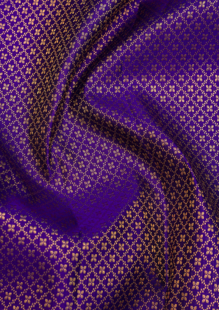 Royal Blue Zariwork Pure Silk Saree