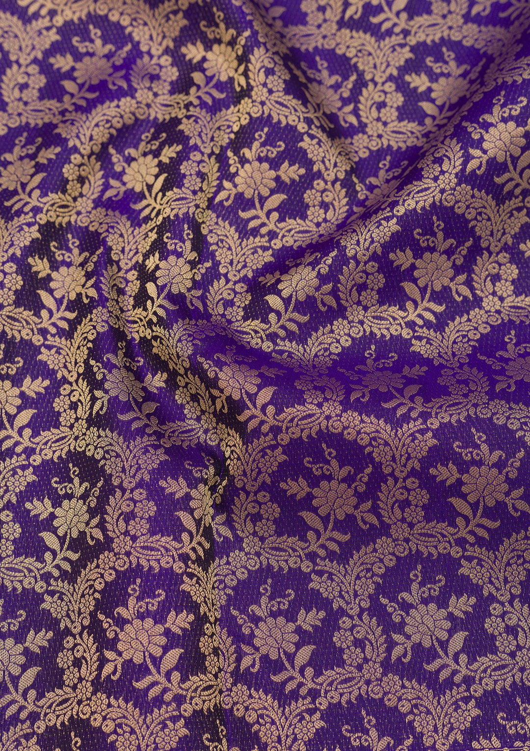 Royal Blue Zariwork Pure Silk Saree
