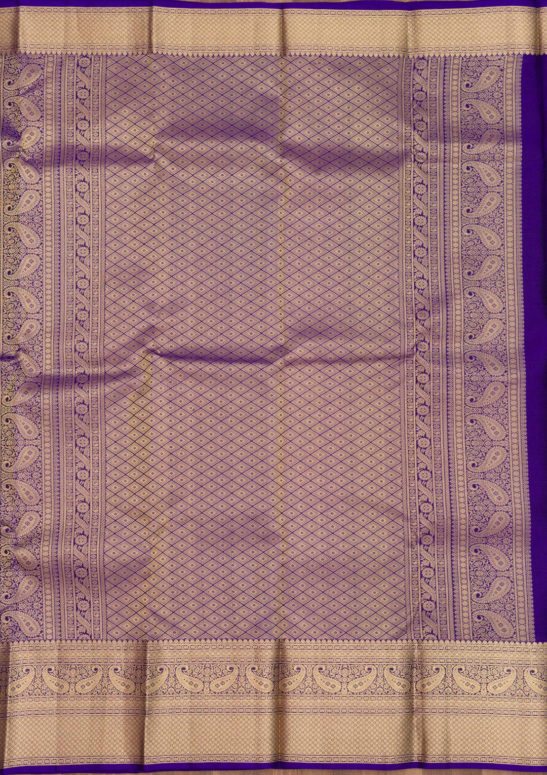 Royal Blue Zariwork Pure Silk Saree