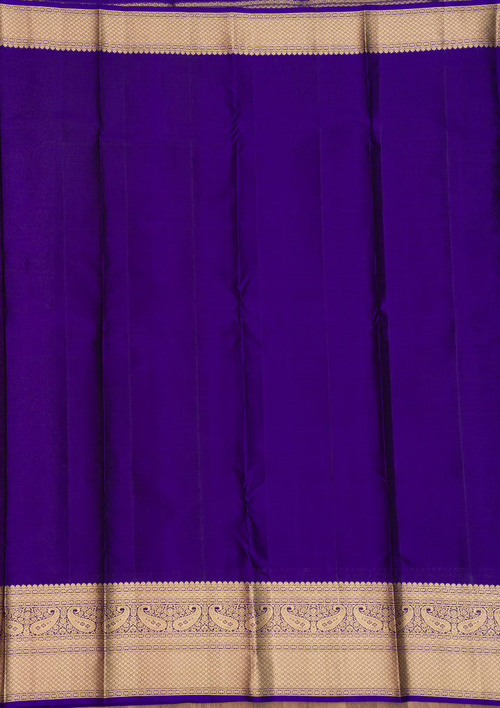Royal Blue Zariwork Pure Silk Saree