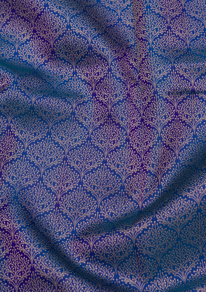 Royal Blue Zariwork Pure Silk Saree