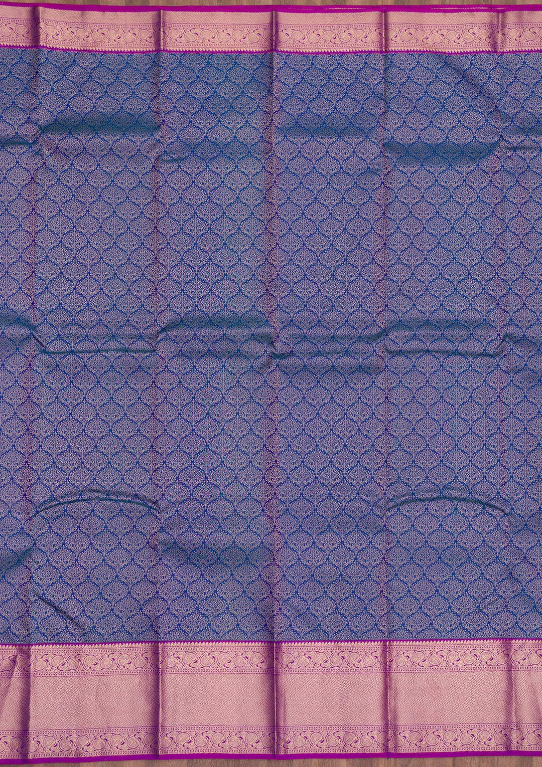 Royal Blue Zariwork Pure Silk Saree