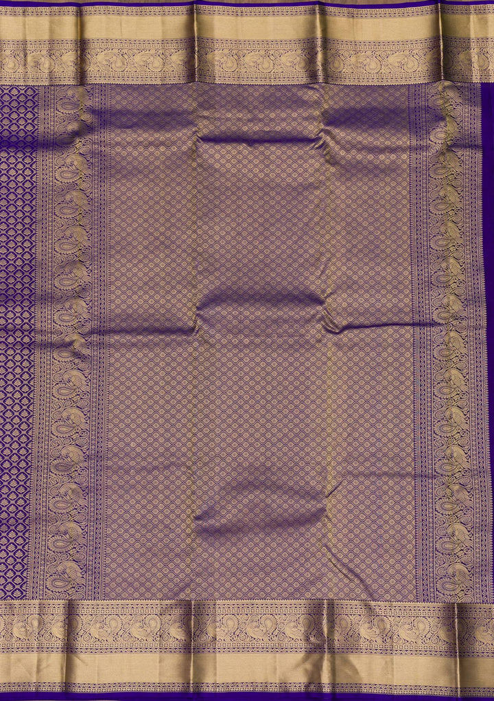 Royal Blue Zariwork Pure Silk Saree