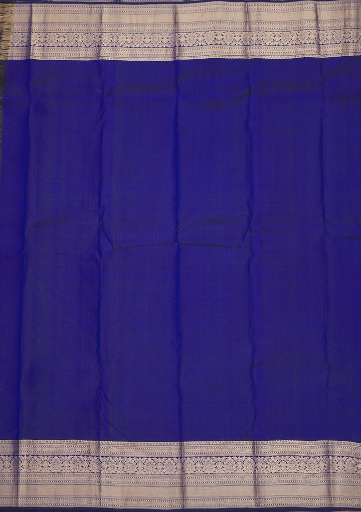Royal Blue Zariwork Pure Silk Saree