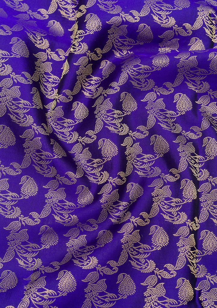 Royal Blue Zariwork Kanjivaram Pure Silk Saree