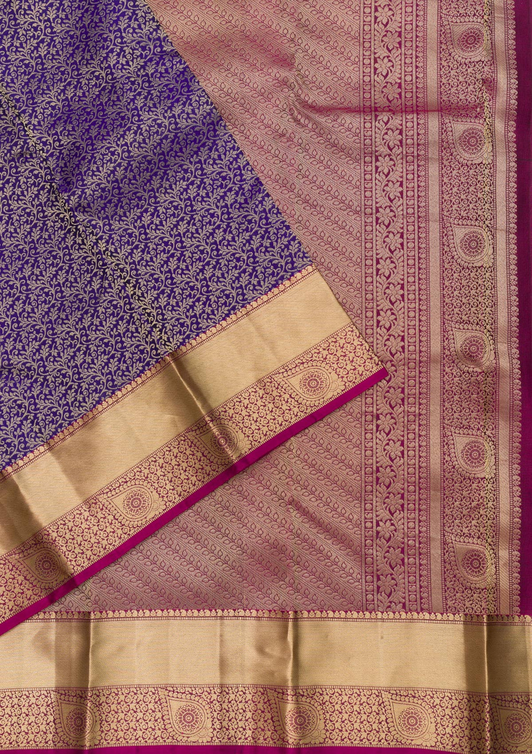 Royal Blue Zariwork Banarasi Pure Silk Saree