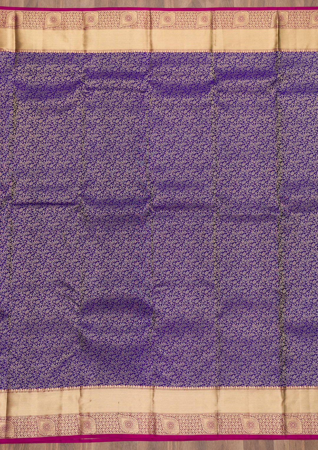 Royal Blue Zariwork Banarasi Pure Silk Saree