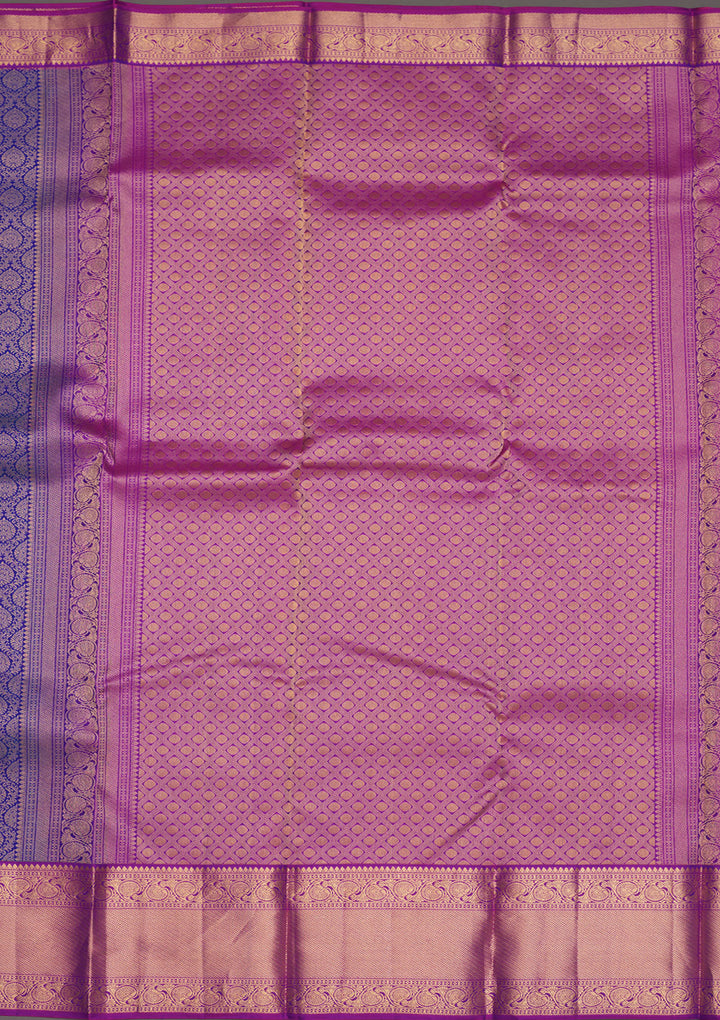 Royal Blue Zariwork Pure Silk Saree