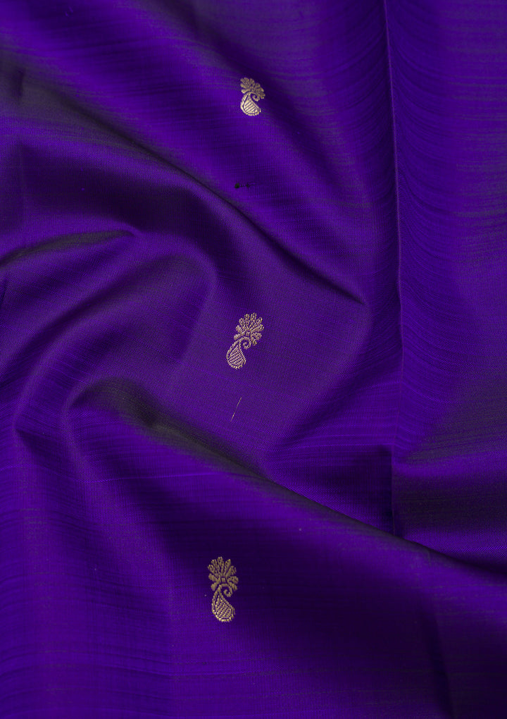 Royal Blue Zariwork Kanjivaram Pure Silk Saree
