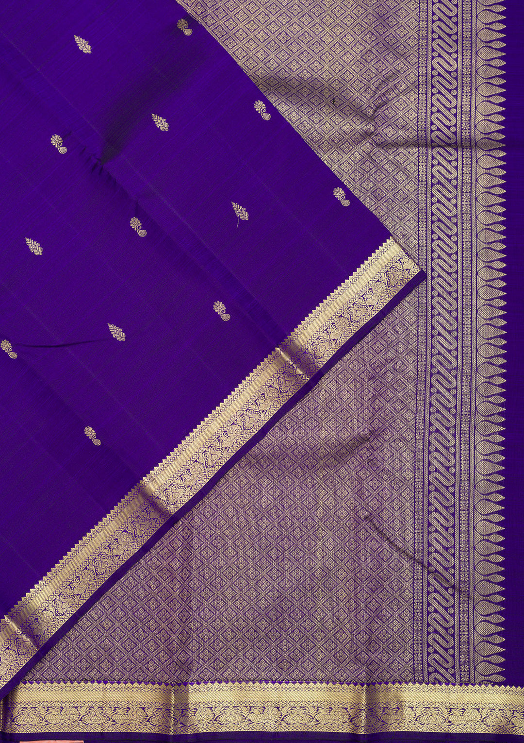 Royal Blue Zariwork Kanjivaram Pure Silk Saree