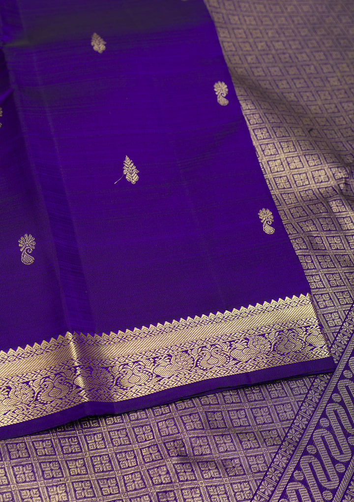 Royal Blue Zariwork Kanjivaram Pure Silk Saree