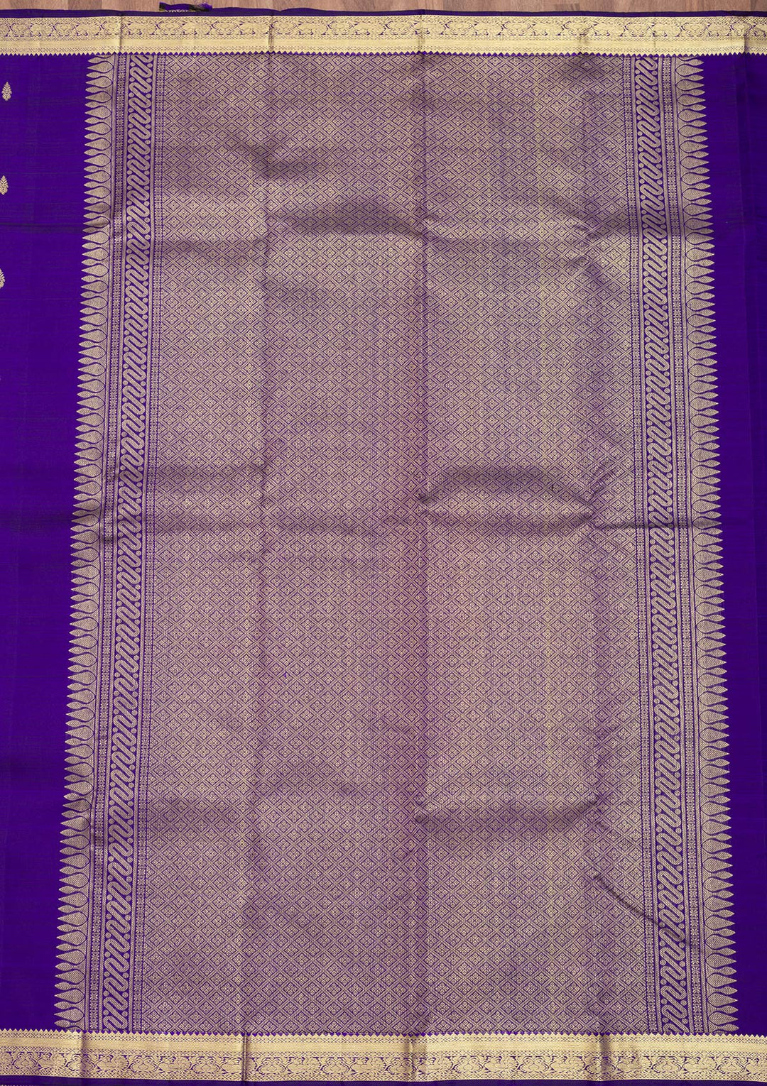 Royal Blue Zariwork Kanjivaram Pure Silk Saree