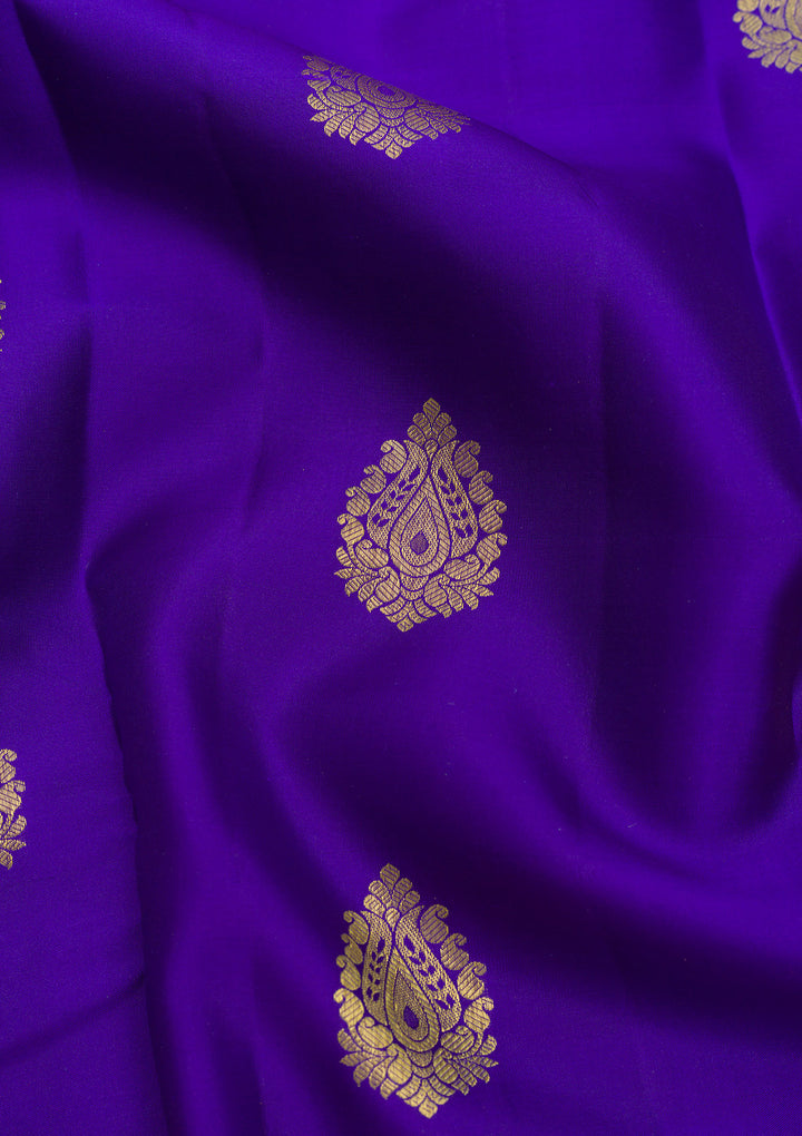 Royal Blue Zariwork Pure Silk Saree