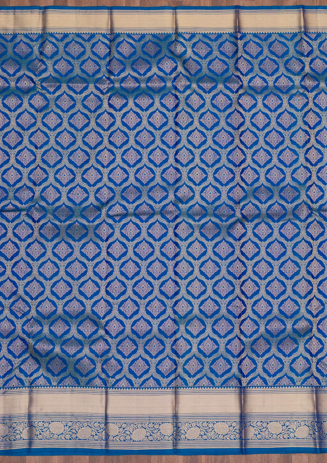 Royal Blue Zariwork Pure Silk Saree