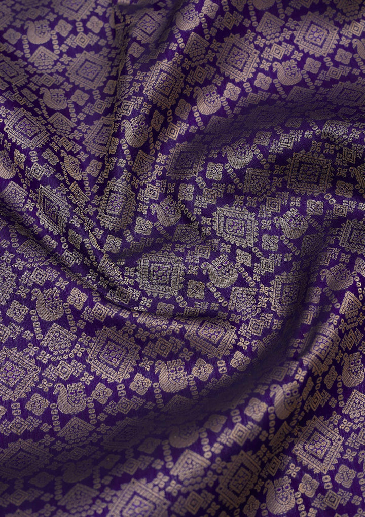 Royal Blue Zariwork Pure Silk Saree