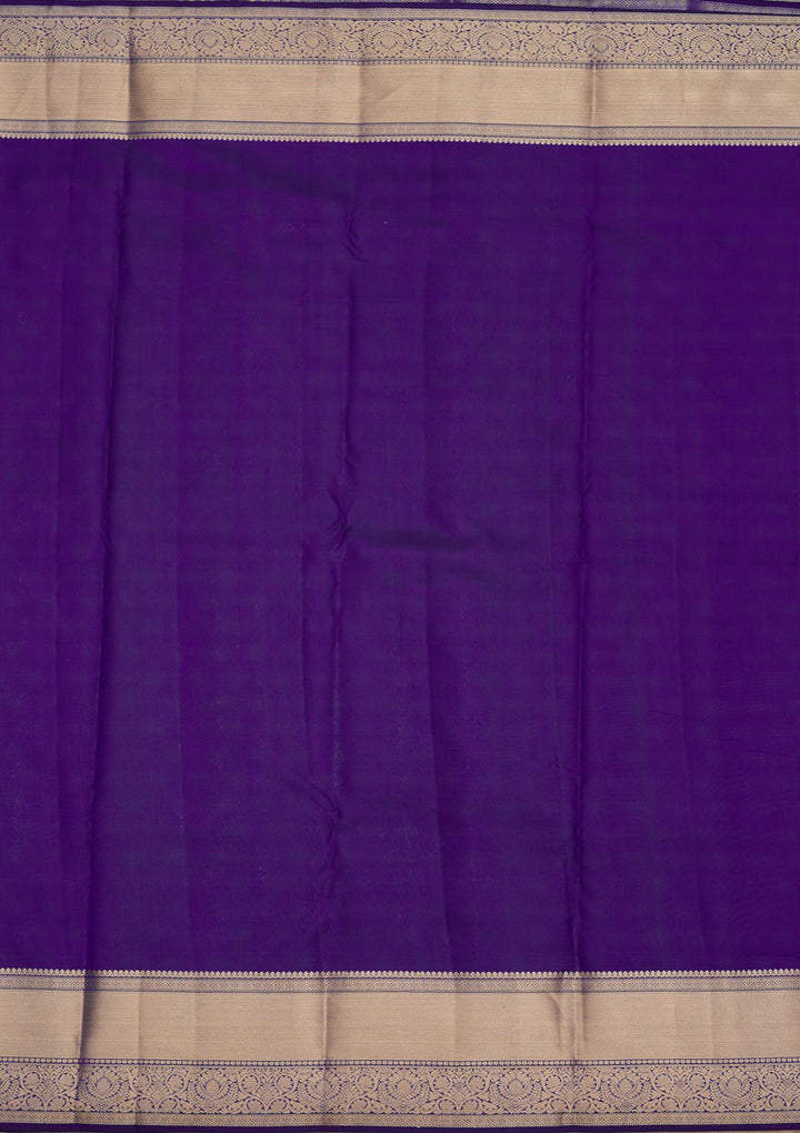 Royal Blue Zariwork Pure Silk Saree