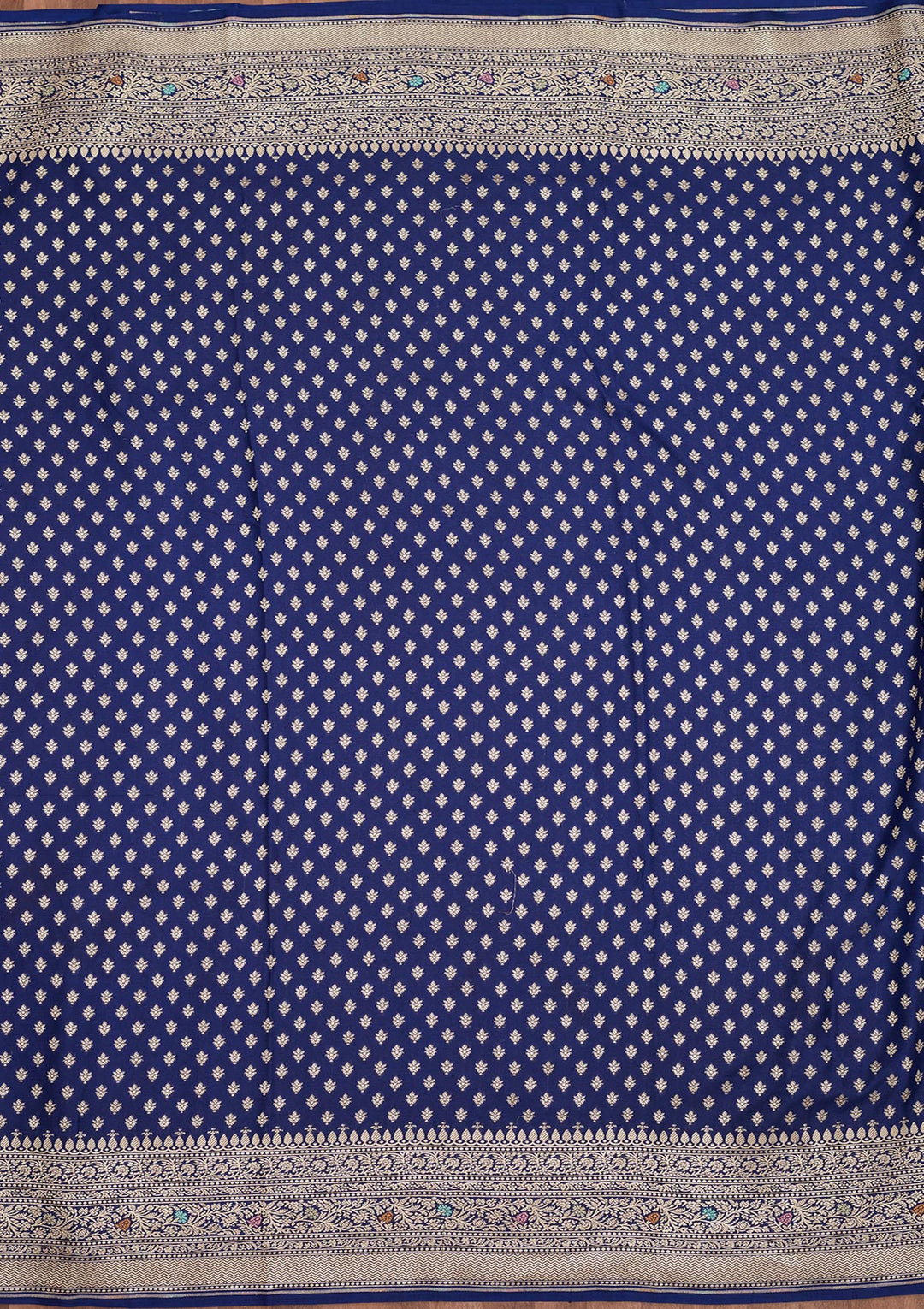Royal Blue Zariwork Pure Silk Saree