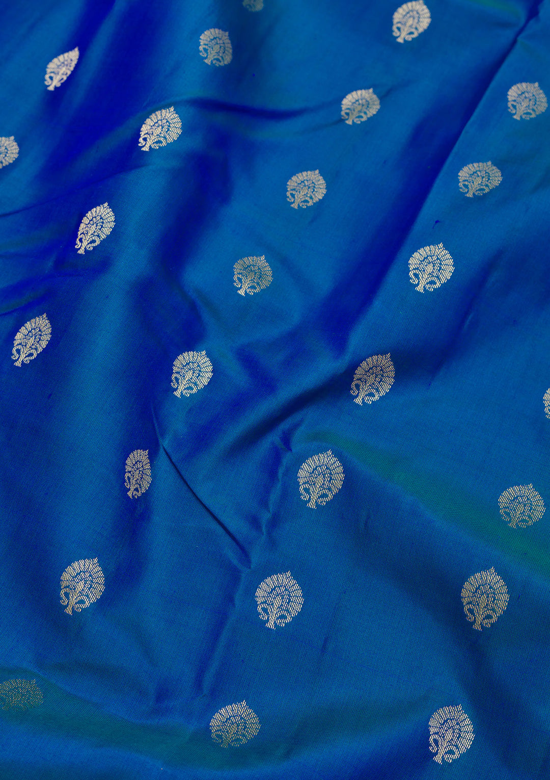 Royal Blue Zariwork Pure Silk Saree