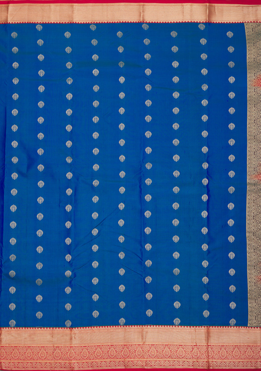 Royal Blue Zariwork Pure Silk Saree