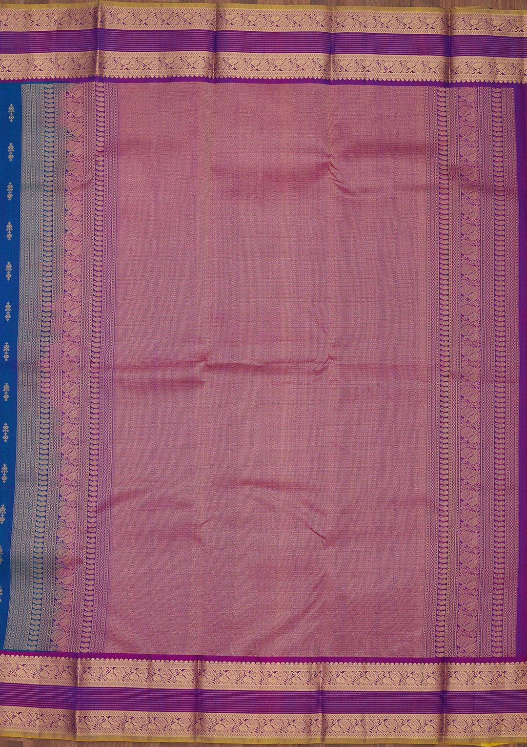 Royal Blue Zariwork Pure Silk Saree