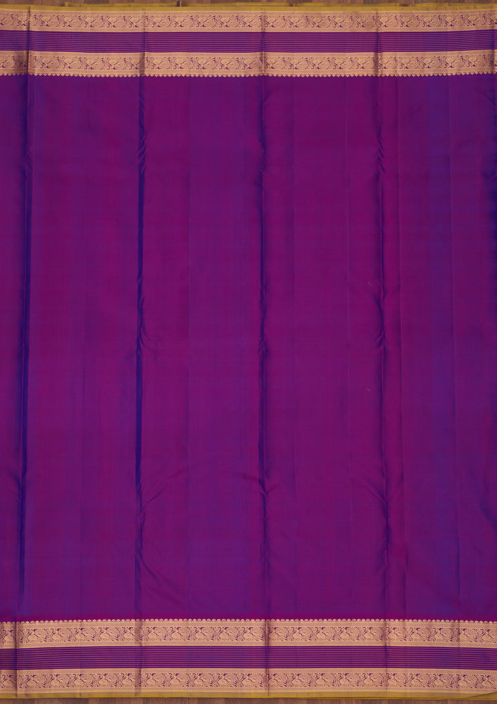 Royal Blue Zariwork Pure Silk Saree