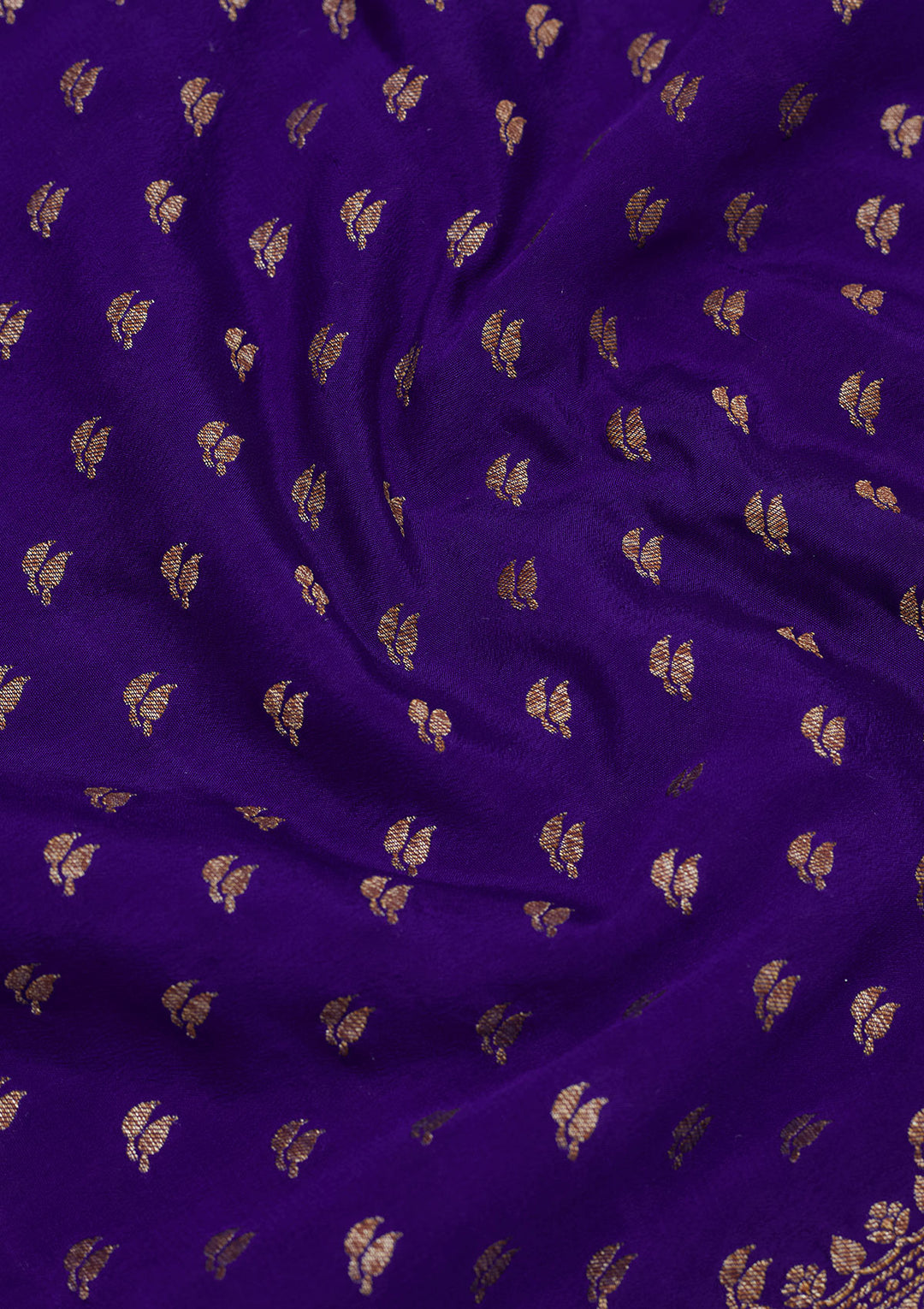 Royal Blue Zariwork Pure Silk Saree