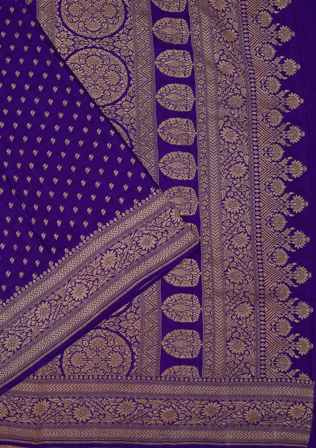 Royal Blue Zariwork Pure Silk Saree