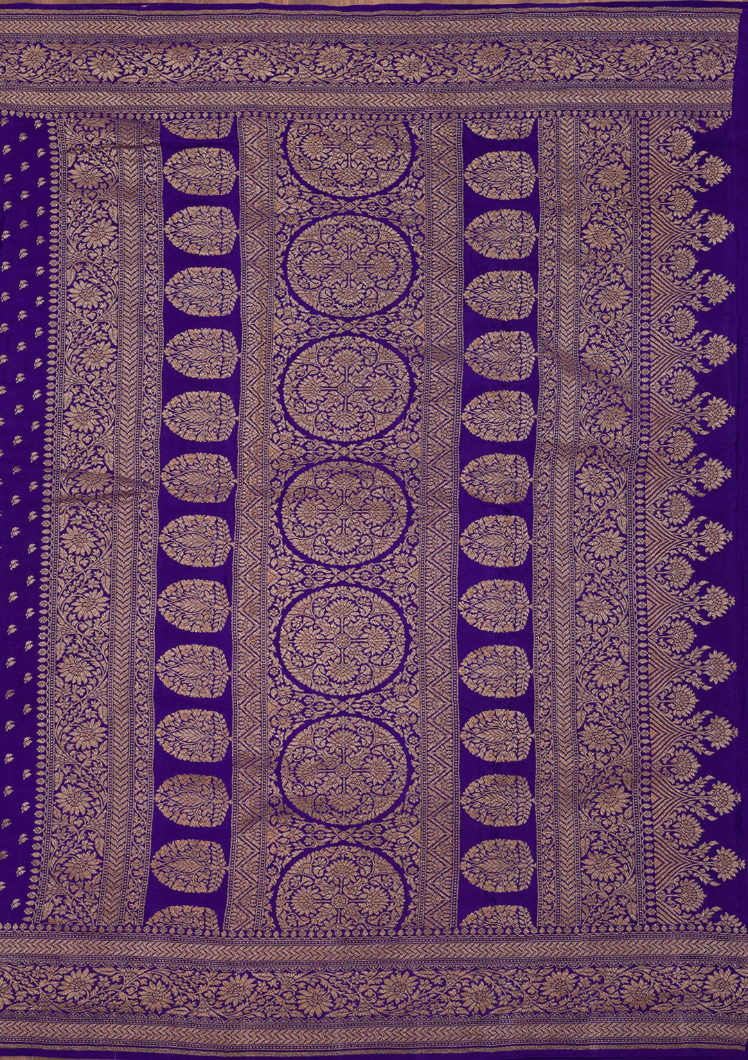 Royal Blue Zariwork Pure Silk Saree