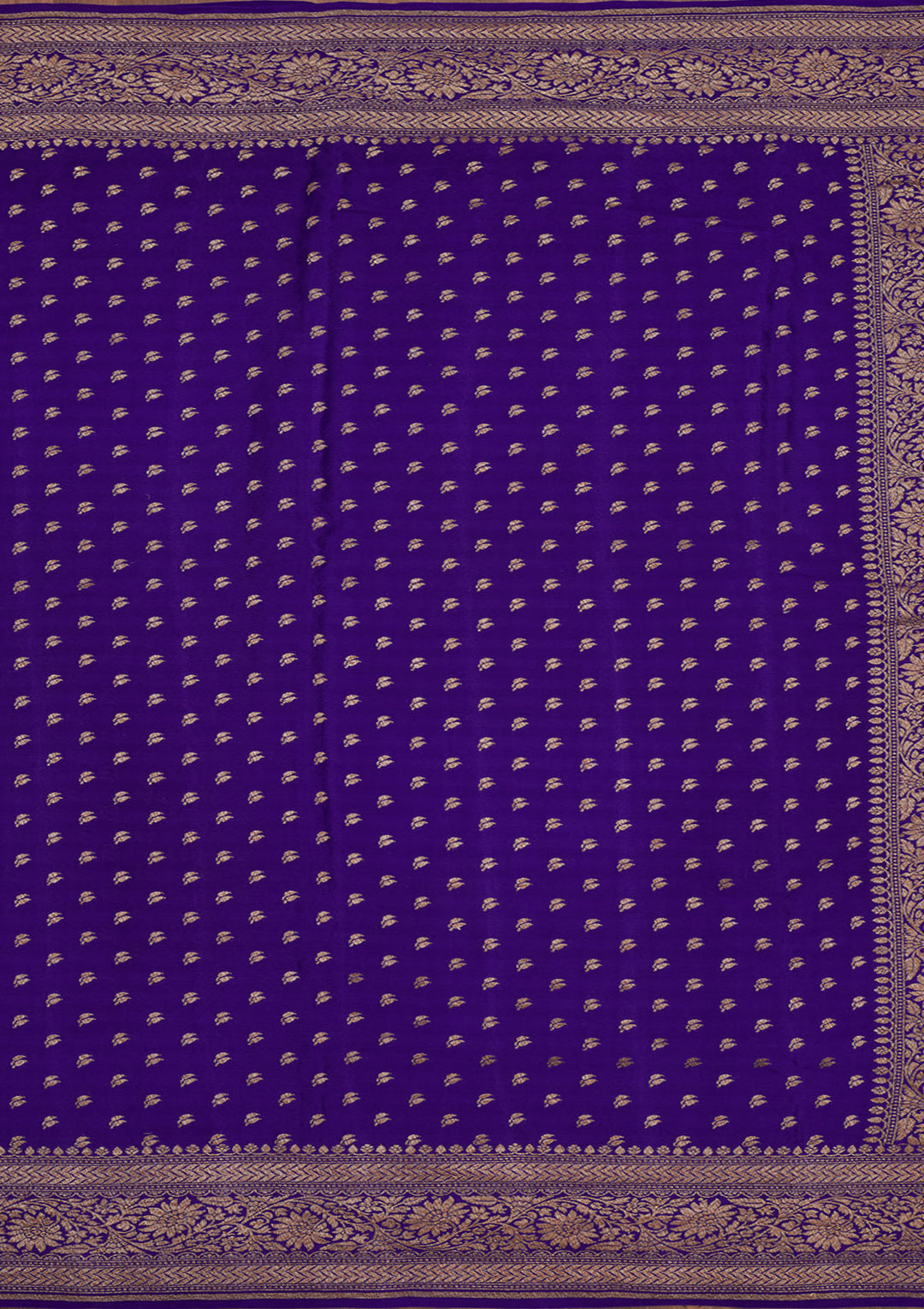 Royal Blue Zariwork Pure Silk Saree
