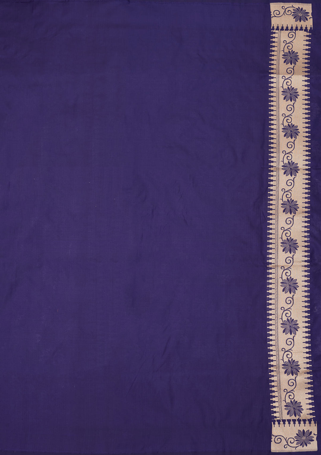 Royal Blue Zariwork Pure Silk Saree