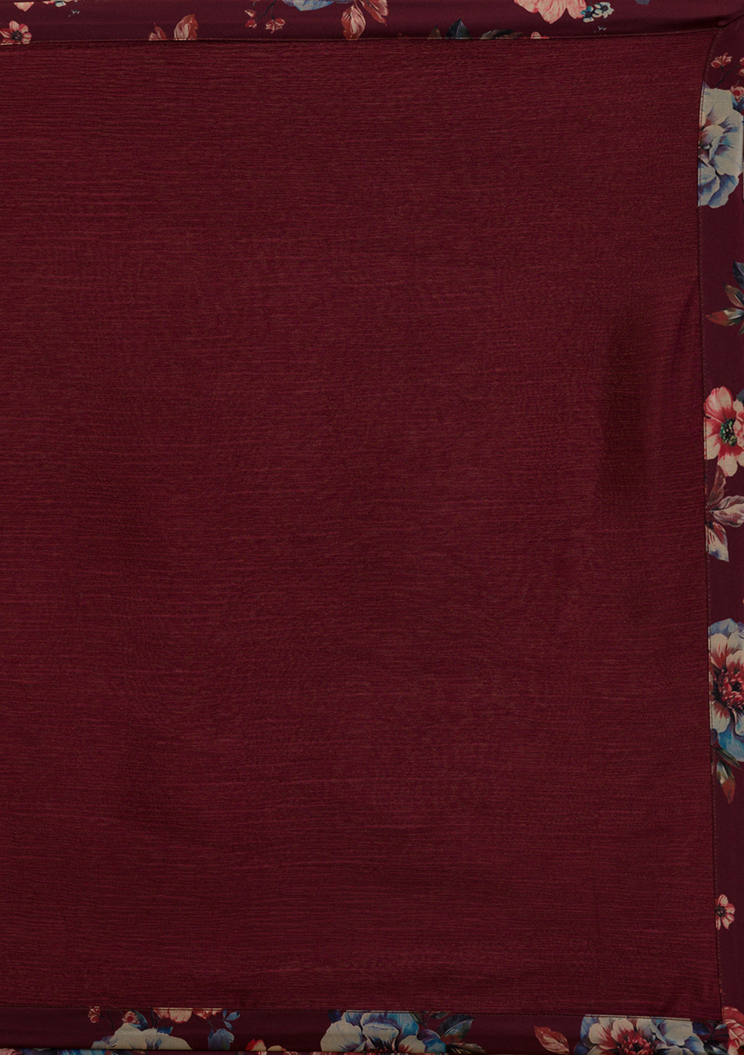 Rust Printed Semi Crepe Readymade Sharara Suit