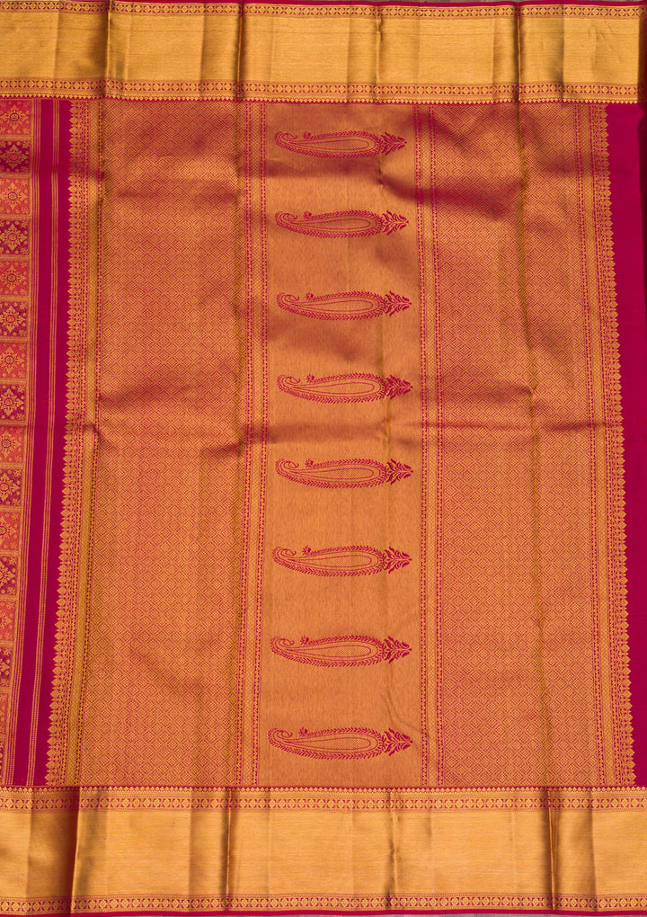 Maroon Zariwork Pure Silk Saree