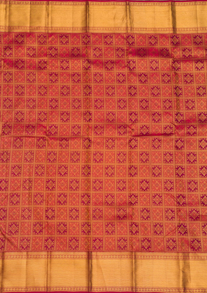 Maroon Zariwork Pure Silk Saree