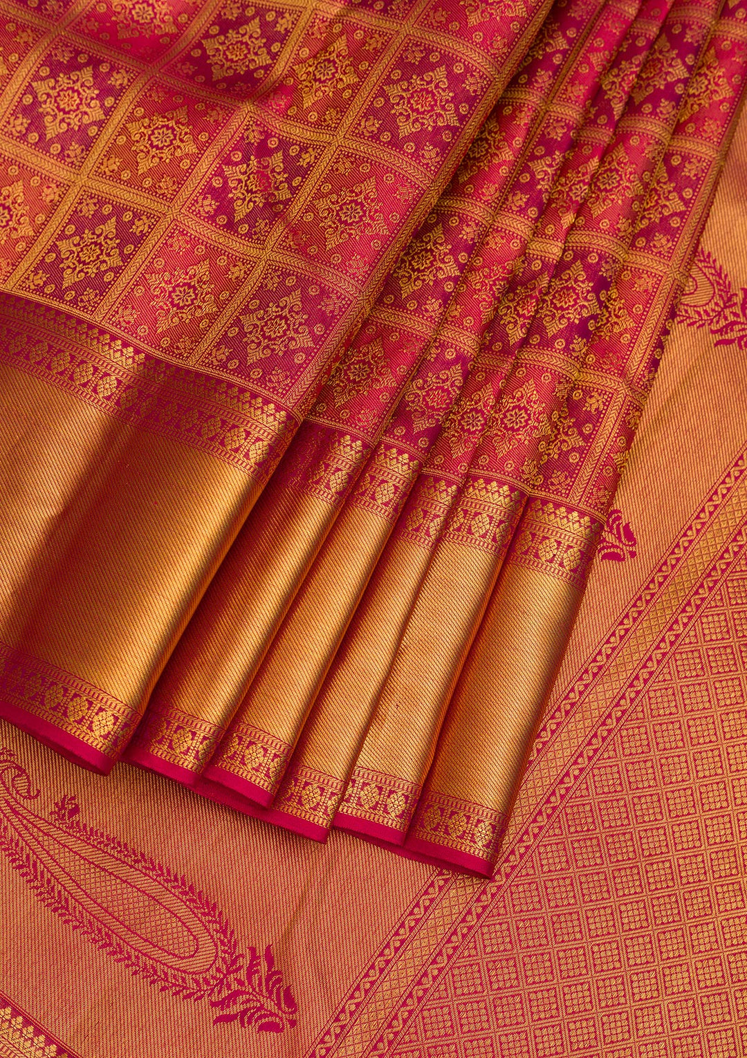 Maroon Zariwork Pure Silk Saree