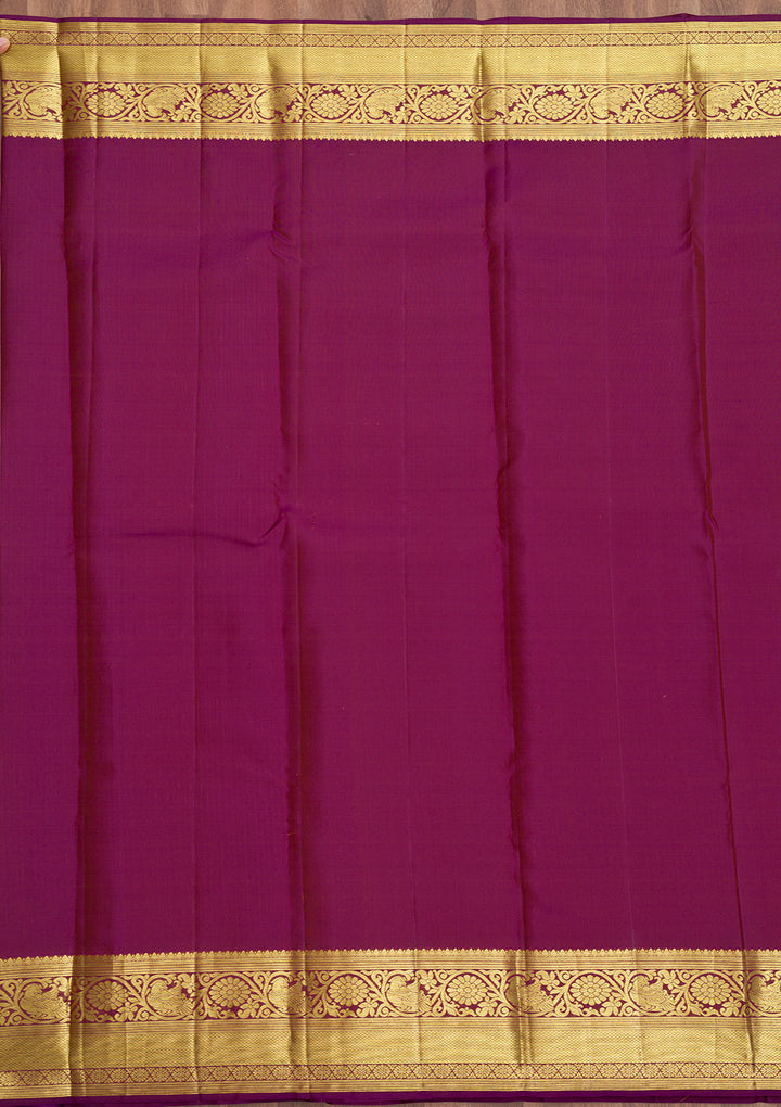 Rust Zariwork Banarasi Pure Silk Saree