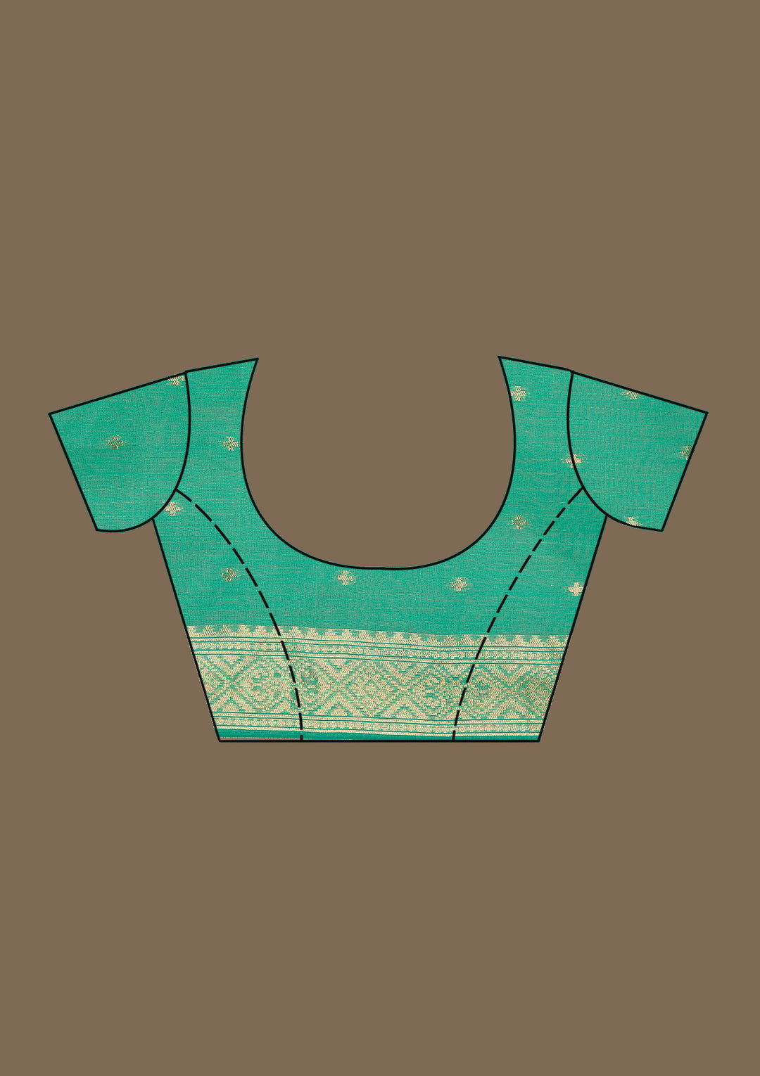 Sea Green Zariwork Art Silk Saree