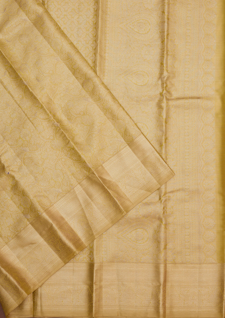 Sea Green Zariwork Pure Silk Saree