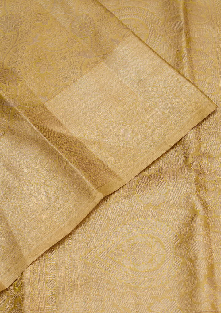 Sea Green Zariwork Pure Silk Saree