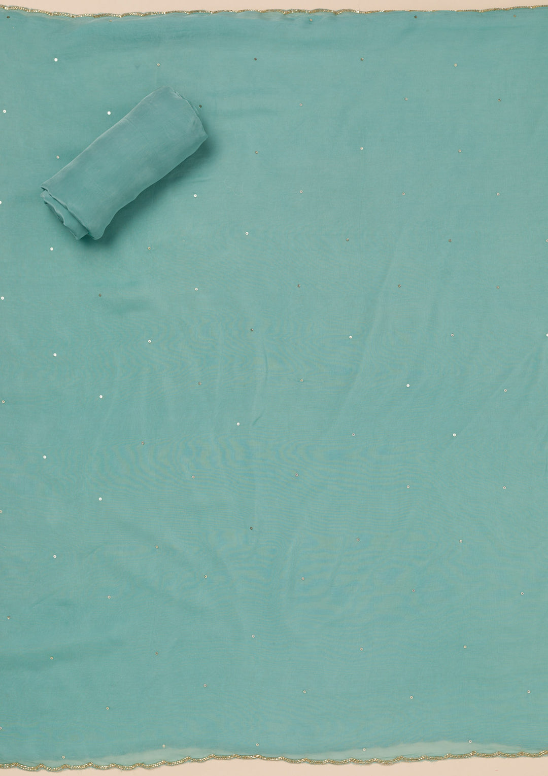 Sea Green Cutdana Tissue Unstitched Salwar Suit