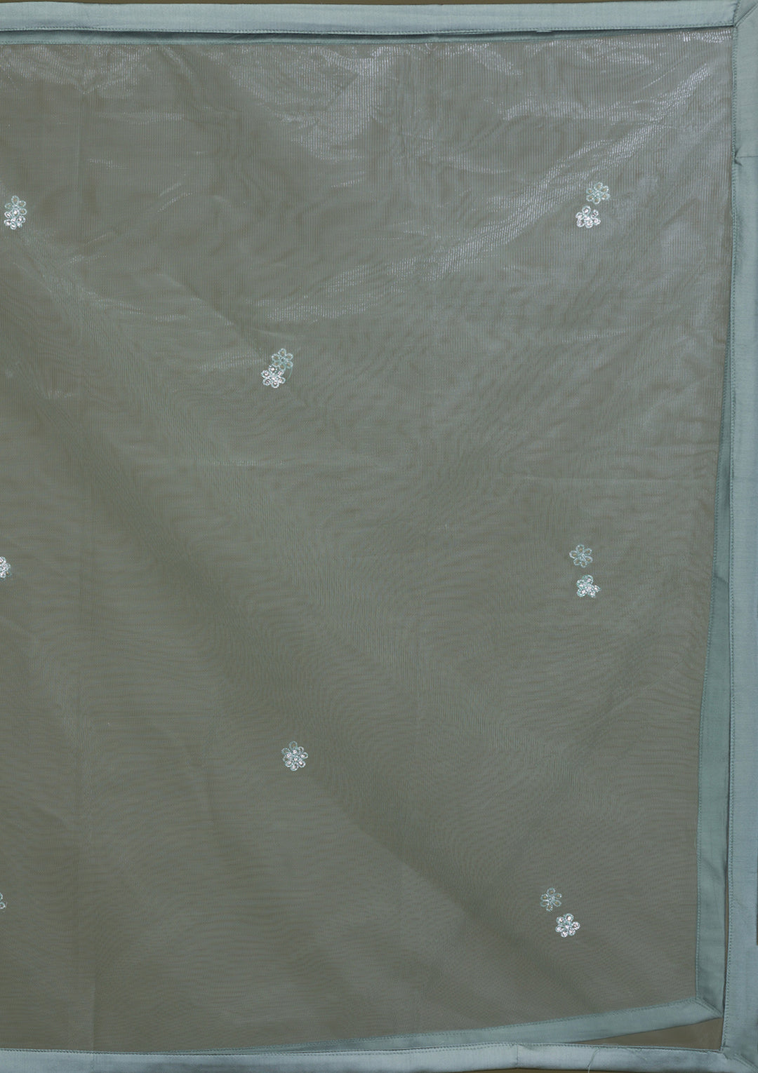 Sea Green Stonework Net Readymade Salwar Suit