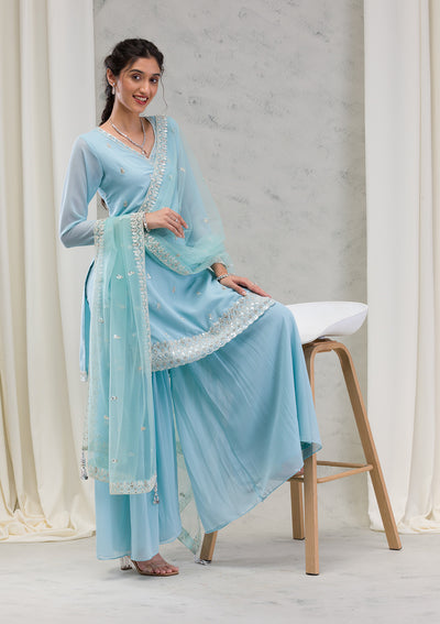 Blue suit design girl outlet