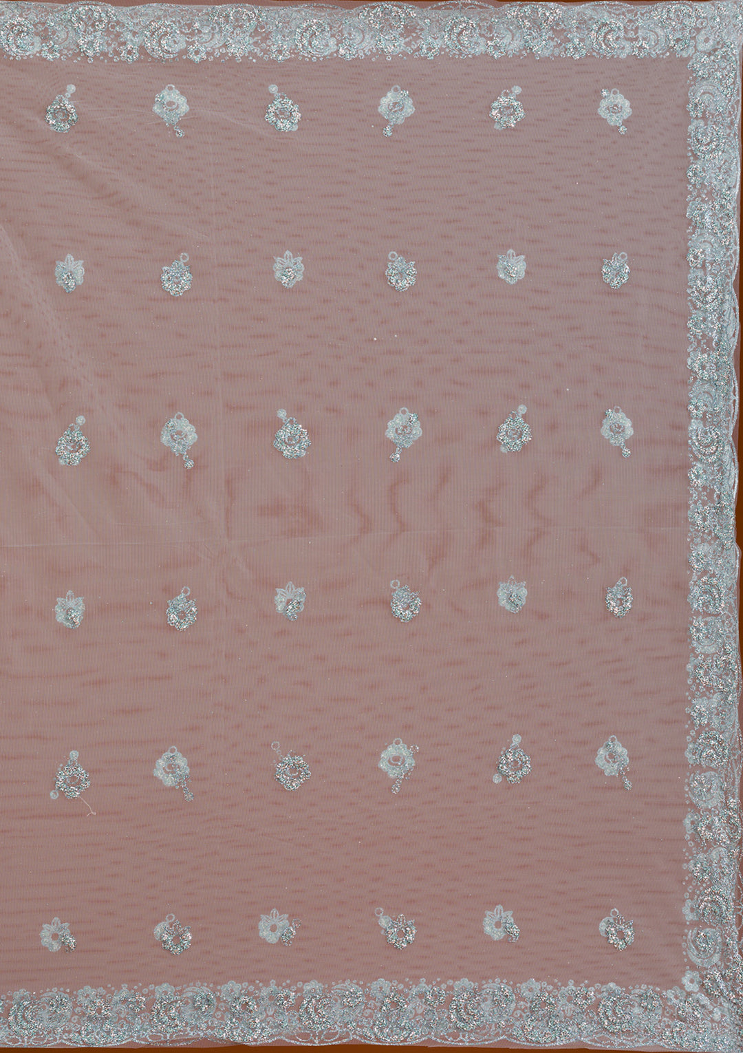 Sea Green Stonework Net Readymade Lehenga