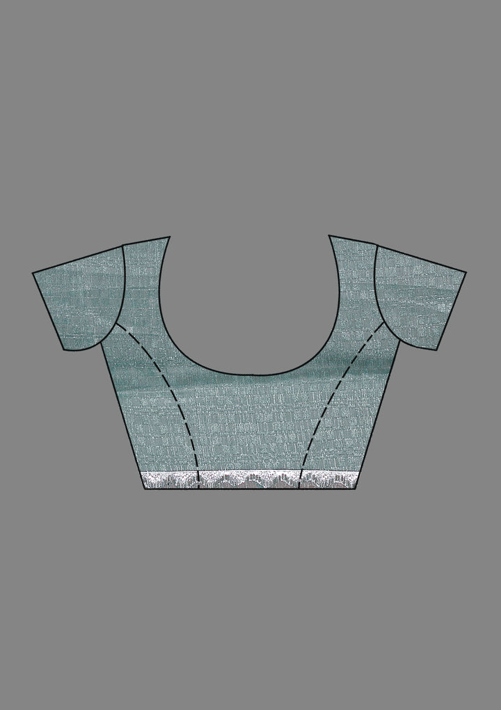 Sea Green Stonework Organza Saree