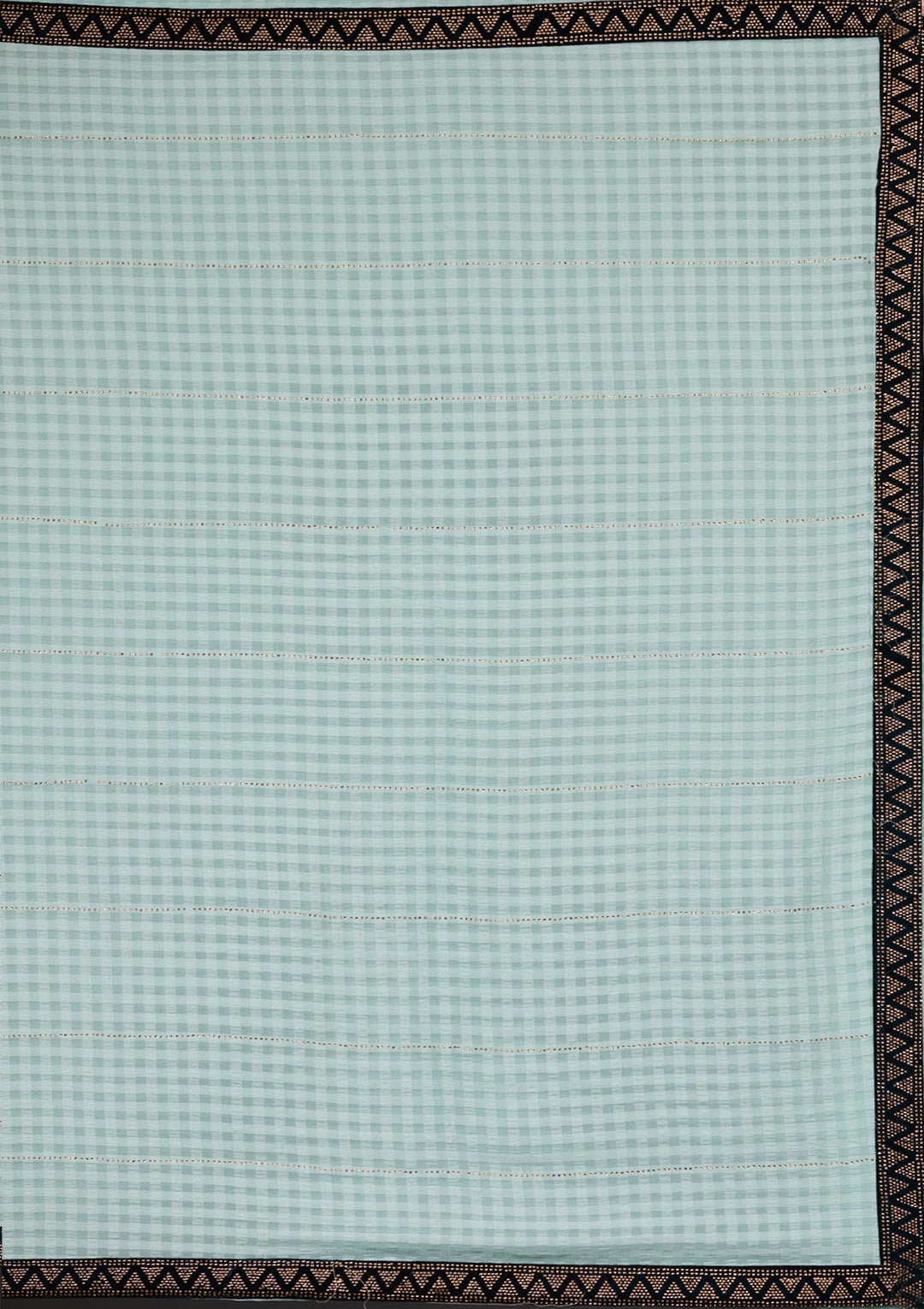 Sea Green Swarovski Georgette Saree