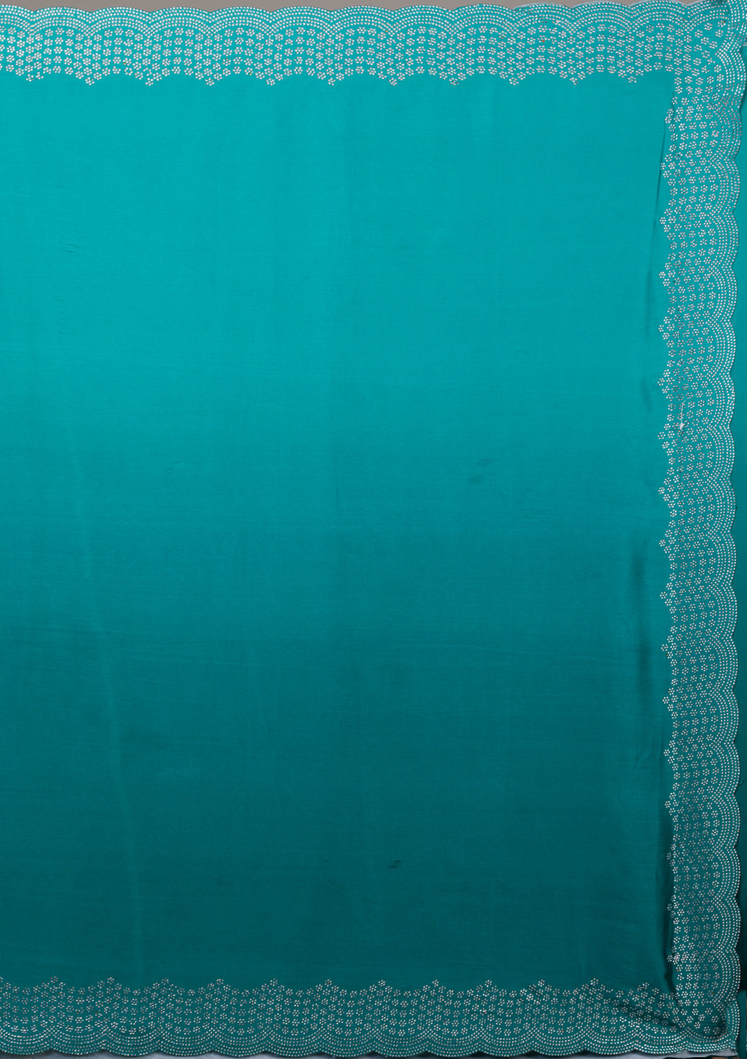 Sea Green Swarovski Satin Saree